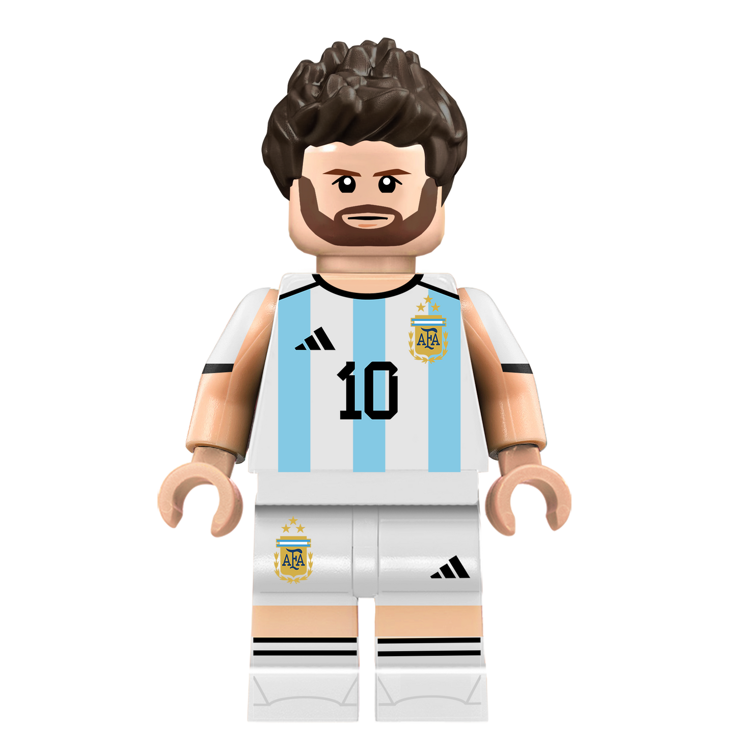 Messi (Argentina) Minifigure - Famous Minifigs Custom Printed Minifigure