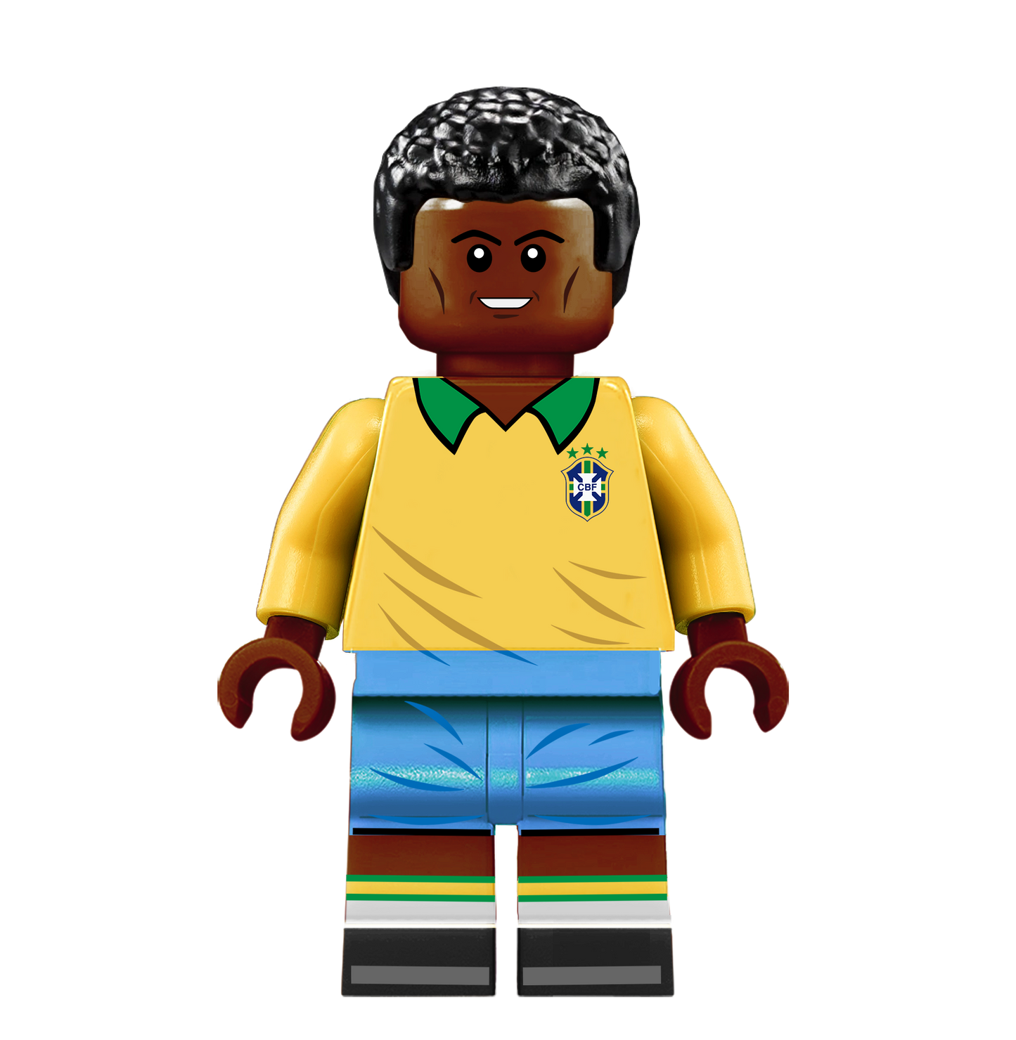 Pele - Famous Minifigs Custom Printed Minifigure