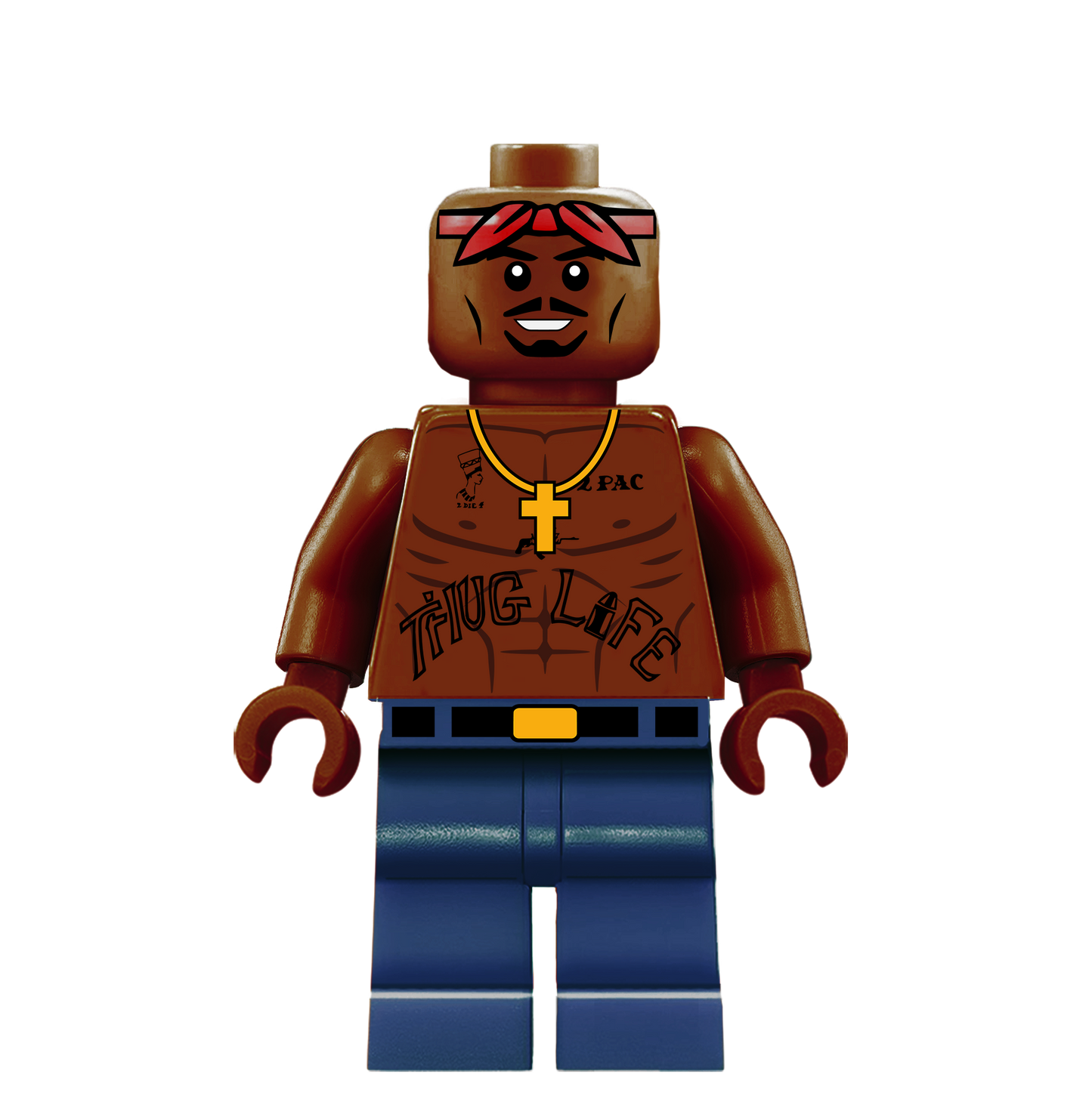 Tupac Minifigure - Famous Minifigs Custom Printed Minifigure