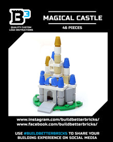 Custom Mini Magical Castle made using LEGO parts - B3 Customs