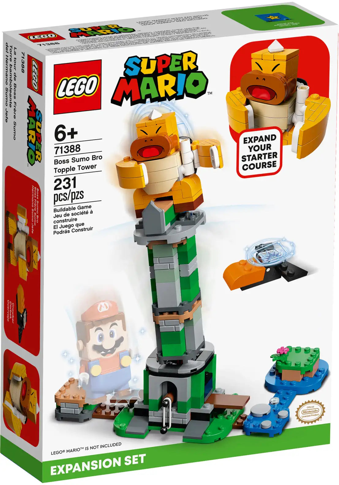 LEGO Super Mario 71388 Boss Sumo Bro Topple Tower Expansion Set