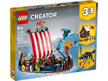 LEGO Creator 31132 3in1 Viking Ship and The Midgard Serpent