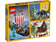 LEGO Creator 31132 3in1 Viking Ship and The Midgard Serpent