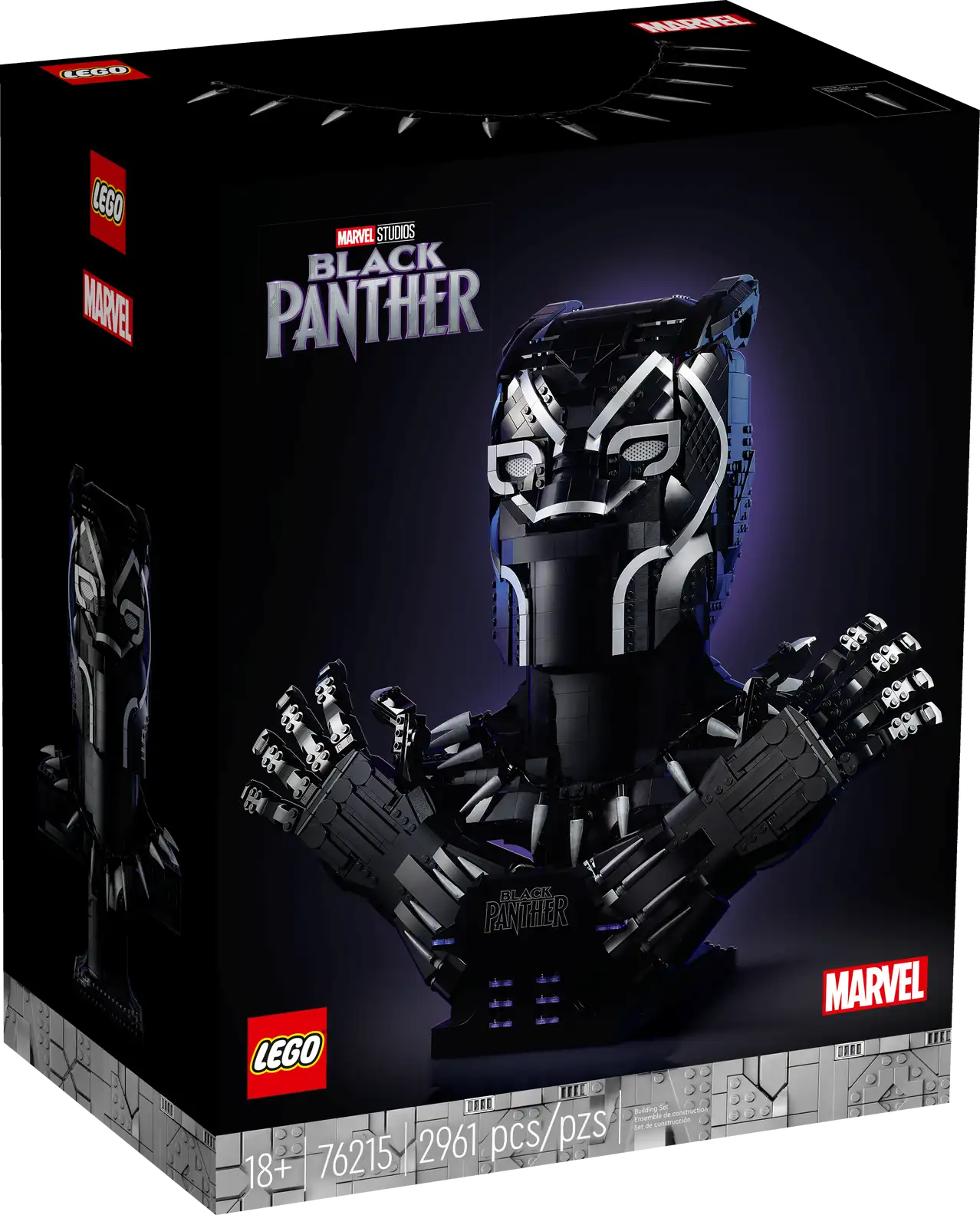 LEGO Marvel 76215 Black Panther, King T’Challa Model Building Kit