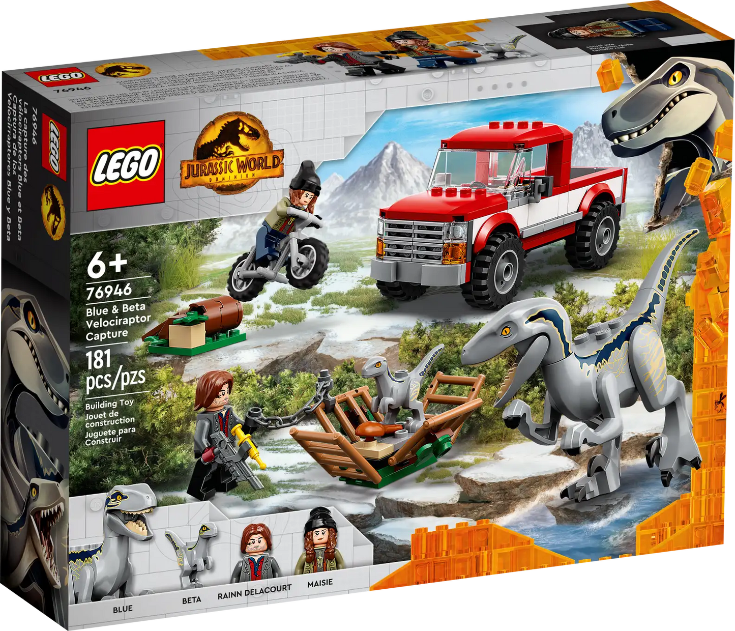 LEGO Jurassic World 76946 Blue & Beta Velociraptor Capture