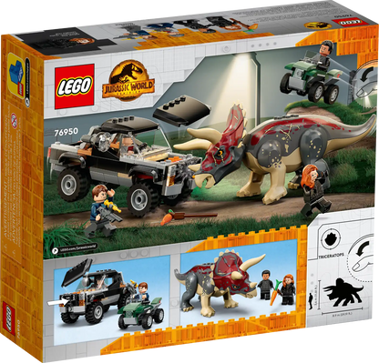 LEGO Jurassic World 76950 Triceratops Pickup Truck Ambush