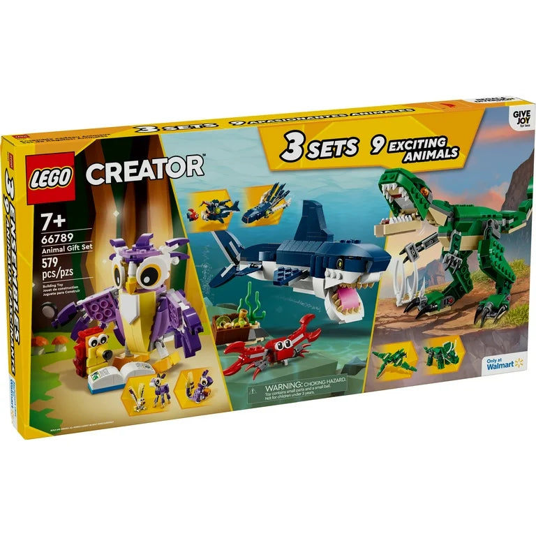 LEGO Creator 66789 Animal Gift Set 3in1, 9 Exciting Animals