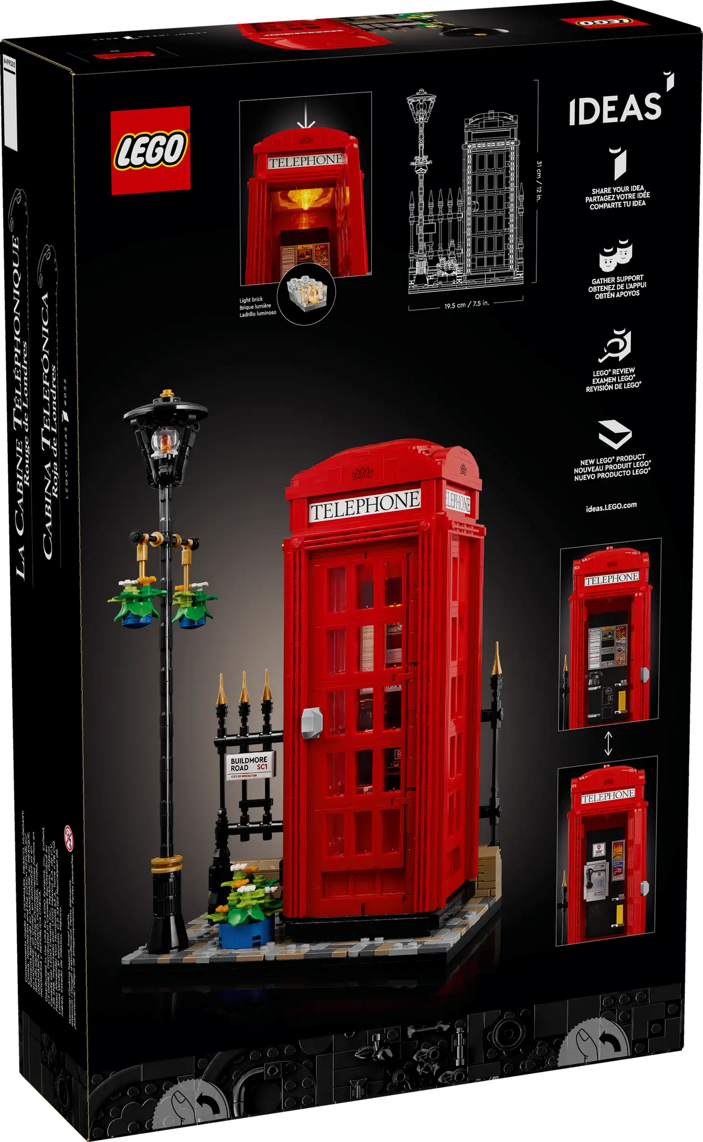 LEGO Ideas 21347 Red London Telephone Box