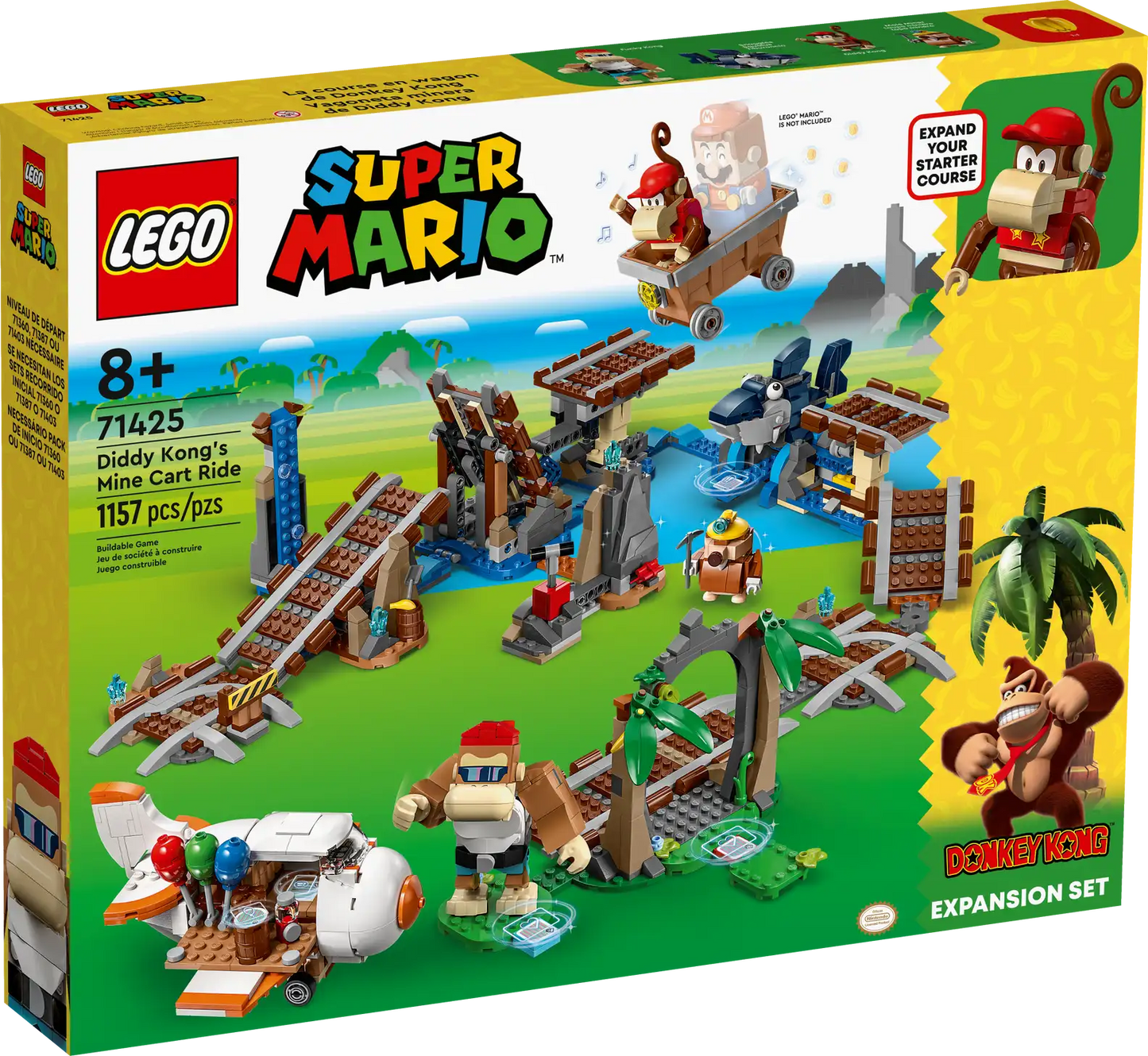 LEGO Super Mario 71425 Diddy Kong's Mine Cart Ride Expansion Set