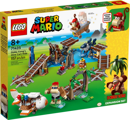 LEGO Super Mario 71425 Diddy Kong's Mine Cart Ride Expansion Set