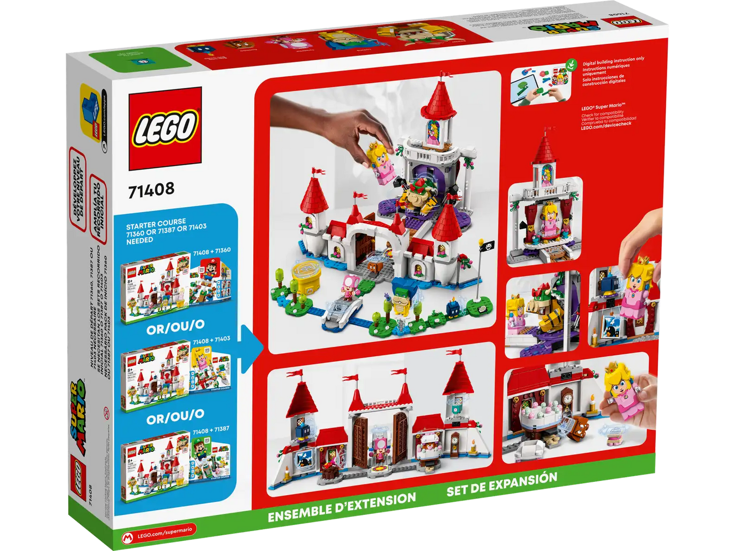 LEGO Super Mario 71408 Peach's Castle Expansion Set