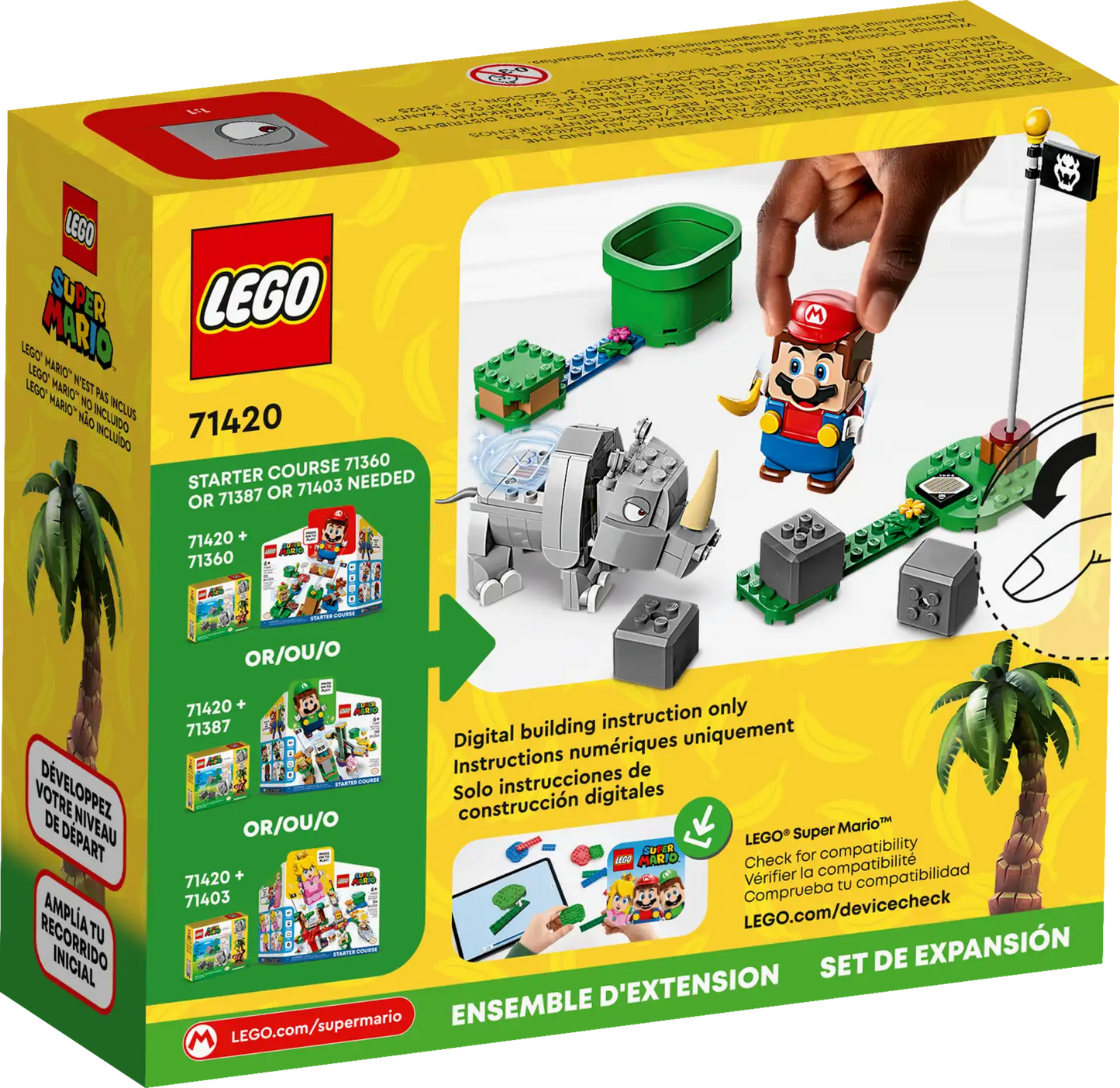 LEGO Super Mario 71420 Rambi the Rhino Expansion Set