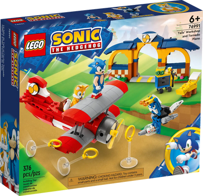 LEGO Sonic The Hedgehog 76991 Tails' Workshop and Tornado Plane