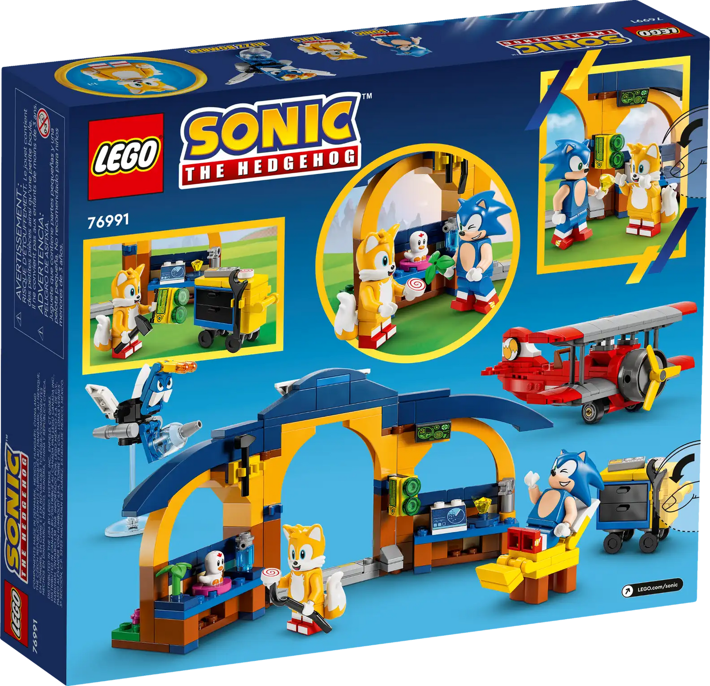 LEGO Sonic The Hedgehog 76991 Tails' Workshop and Tornado Plane