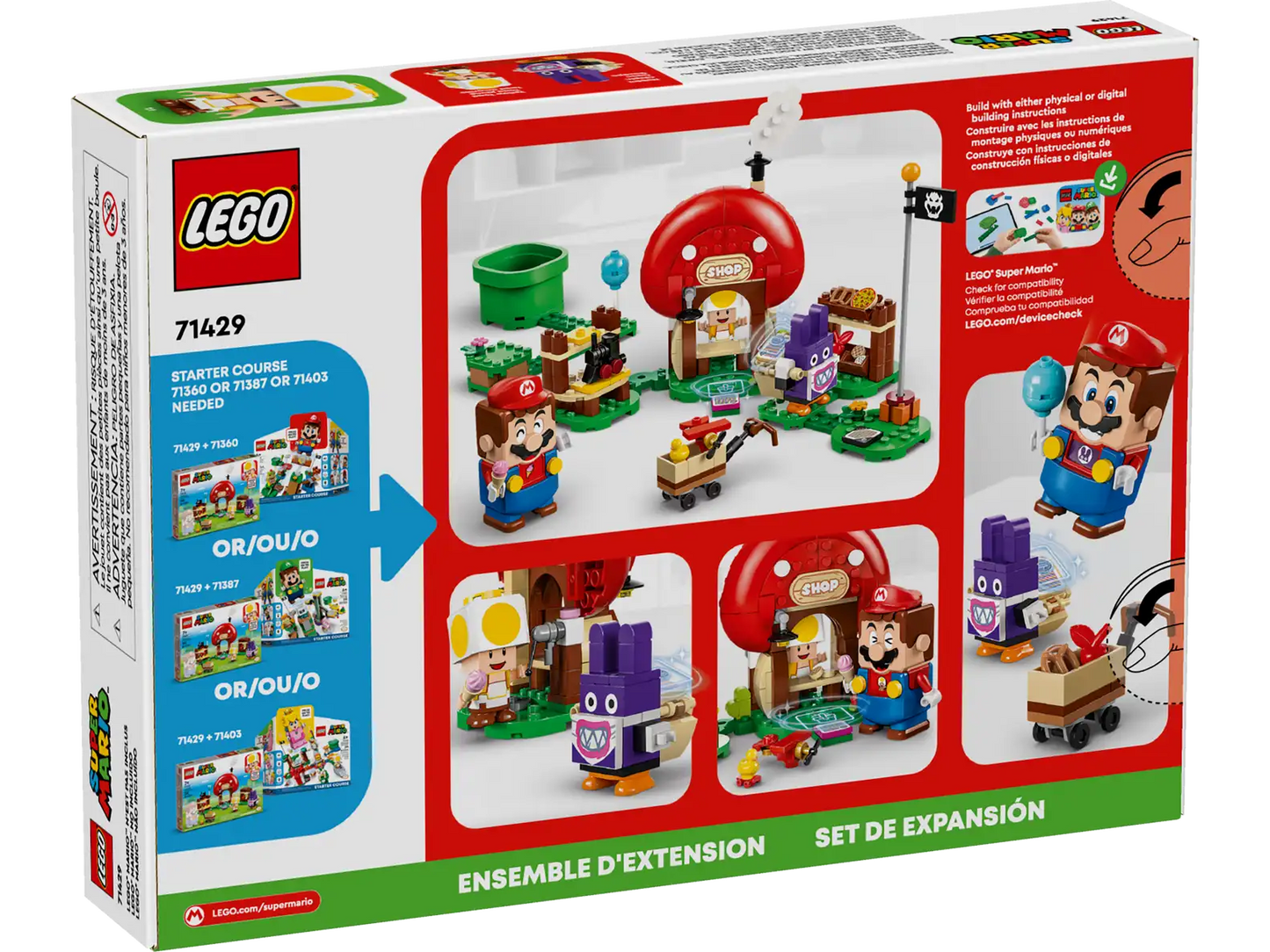 LEGO Super Mario 71429 Nabbit at Toad's Shop Expansion Set