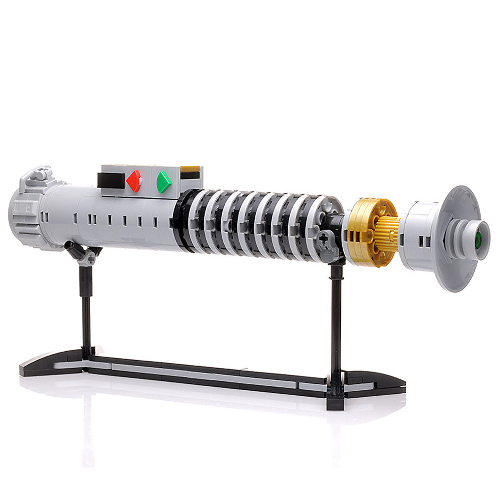 Luke Skywalker Return of the Jedi Lightsaber w/ Stand - Custom MOC made with LEGO bricks