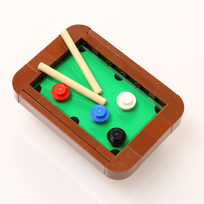 B3 Customs Pool Table Building Kit made from LEGO parts