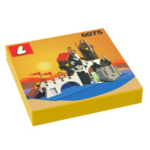 Wolfpack Tower Set 6075 Custom Printed 2x2 Tile made using LEGO part