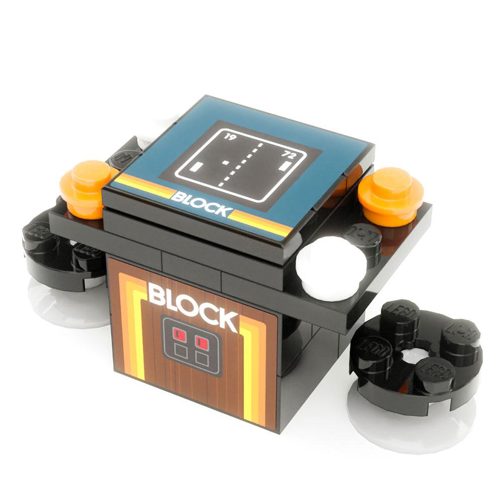 Block (Cocktail Style) Arcade Machine made using LEGO parts - B3 Customs