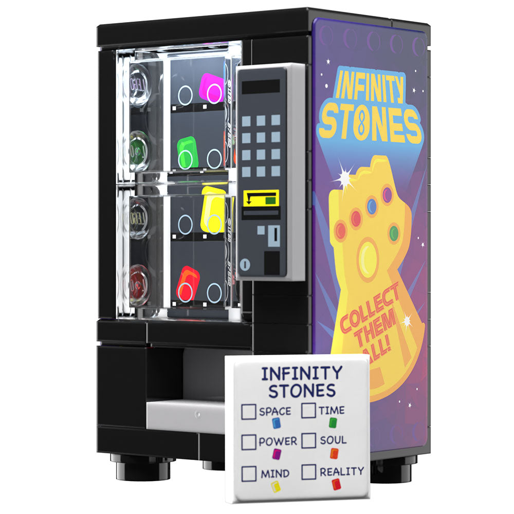 Infinity Stones Vending Machine Custom Building Set made using LEGO parts - B3 Customs