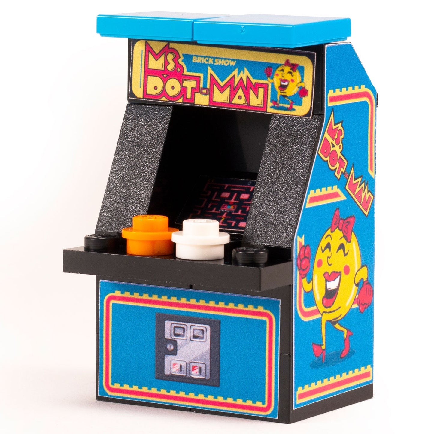 Mrs. Dot-Man Custom Arcade Machine made with LEGO parts - B3 Customs