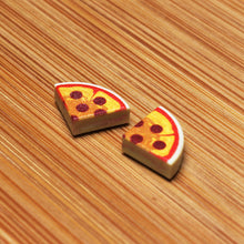 2 Slices of Pepperoni Pizza - Custom Printed (1x1 Curved Tile) made using LEGO parts