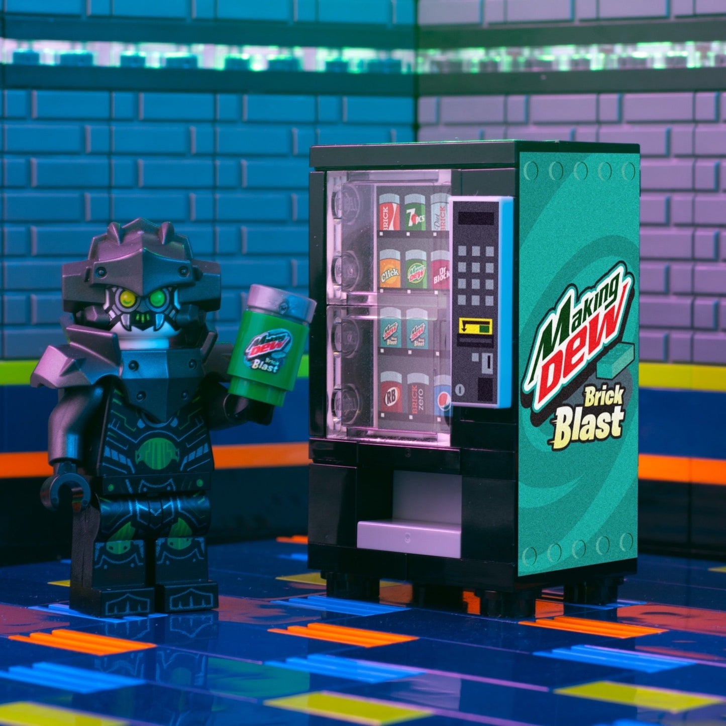 Making Dew (Brick Blast) - B3 Customs Soda Vending made