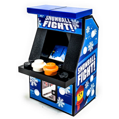 Snowball Fight Arcade Machine made using LEGO parts - B3 Customs