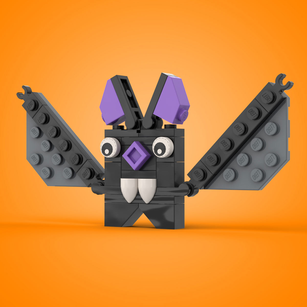 Halloween Bat made using LEGO parts - B3 Customs