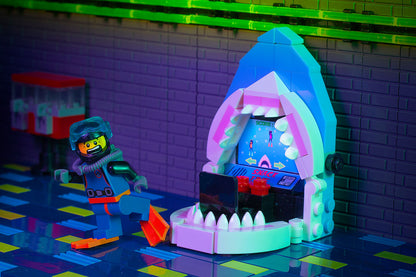 Shark Attack! Arcade Game made using LEGO parts - B3 Customs